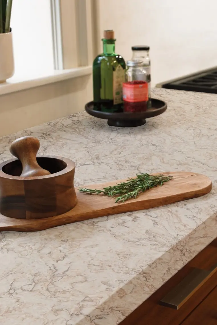 Modern Kitchen with White Island